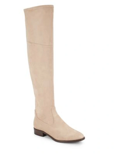 Shop Ivanka Trump Livi Dual Zip Over-the-knee Boots In Light Brown