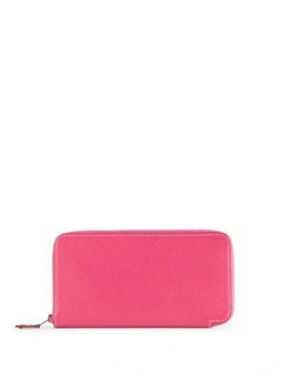 Shop Herm S Vintage Pink Epsom Azap Wallet