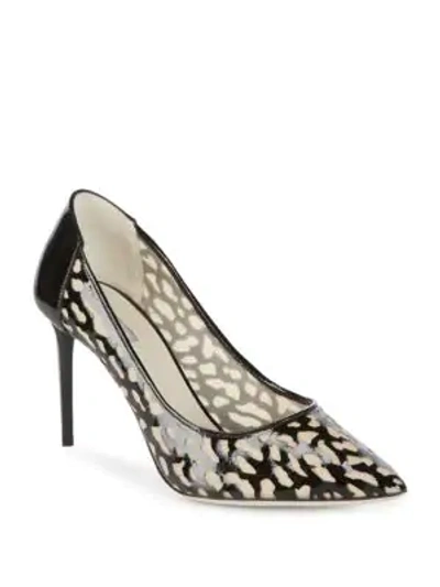 Shop Giorgio Armani Patent Stiletto Pumps In Black Nude