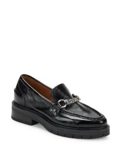 Shop Rag & Bone Albor Leather Penny Loafers In Black