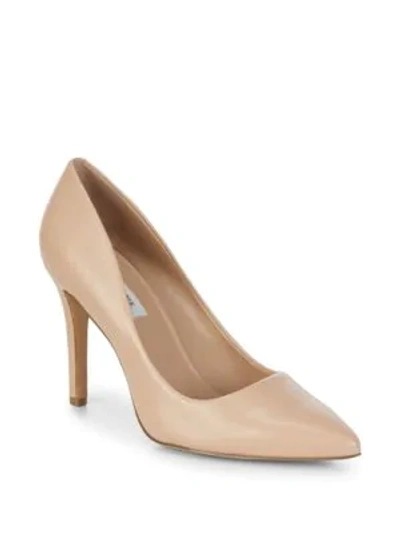 Shop Saks Fifth Avenue Cady Leather Pumps In Nude
