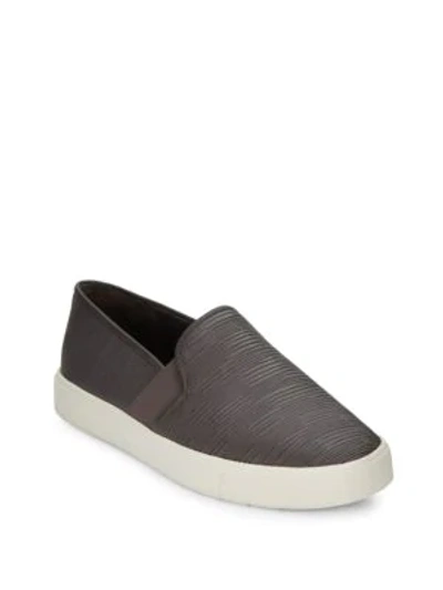 Shop Vince Blair Platform Slip-on Sneakers In Dark Smoke