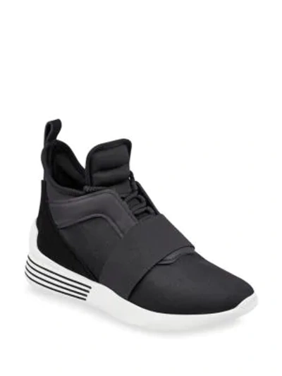 Shop Kendall + Kylie Braydin High-top Sneakers In Black