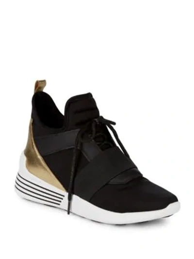 Shop Kendall + Kylie Braydin High-top Sneakers In Black Multi