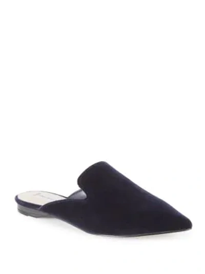 Shop Saks Fifth Avenue Textured Slippers In Navy