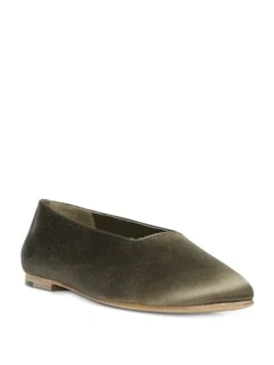 Shop Vince Maxwell 2 Ballet Flats In Olive