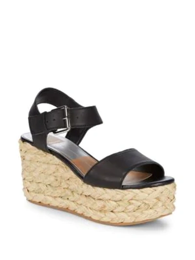 Shop Dolce Vita Sanna Espadrille Wedge Sandals In Black