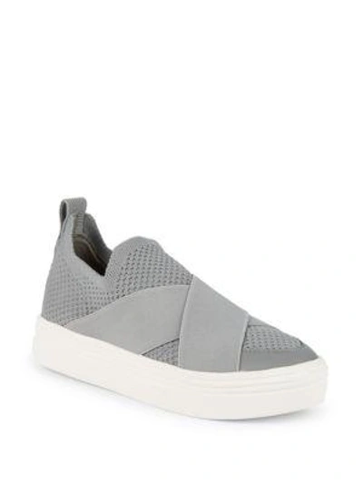 Shop Dolce Vita Tisi Mesh Slip-on Sneakers In Grey Mesh