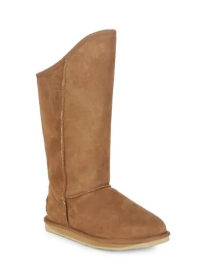 Shop Australia Luxe Collective Cosy Tall Boots In Chestnut