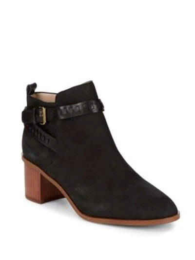 Shop French Connection Claudia Leather Booties In Black