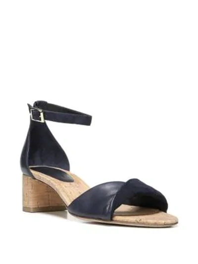 Shop Diane Von Furstenberg Florence Leather Sandals In Powder