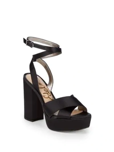Shop Sam Edelman Masie Platform Sandals In Black