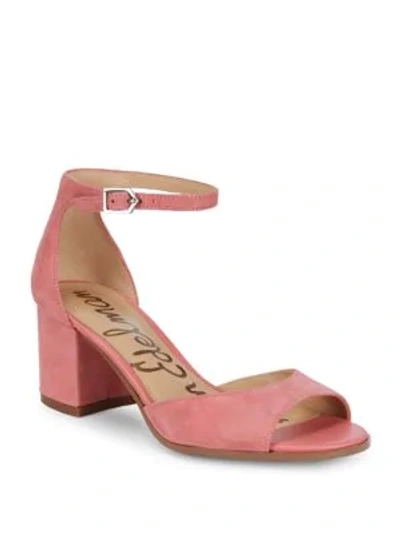 Shop Sam Edelman Susie Suede Sandals In Light Coral