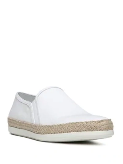 Shop Vince Acker Espadrille Slip-on Trainers In Off White
