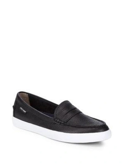 Shop Cole Haan Nantucket Casual Leather Loafers In Black