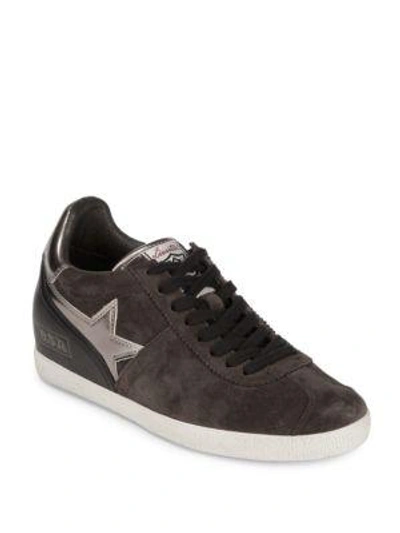 Shop Ash Guepard Leather Sneakers In Bistro