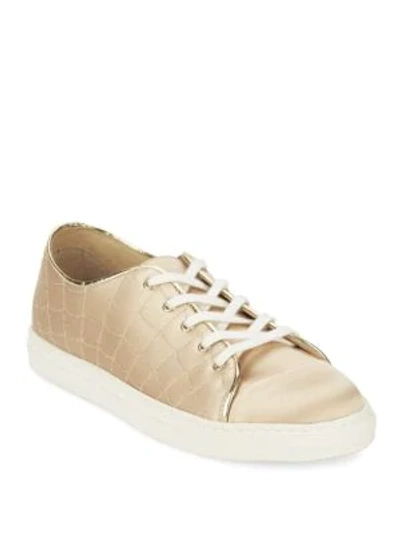 Shop Charlotte Olympia Web Low Top Sneakers In Blush