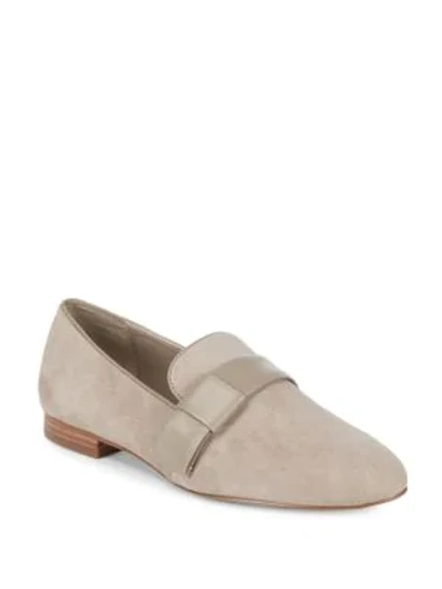 Shop Saks Fifth Avenue Faye Loafers In Dark Taupe