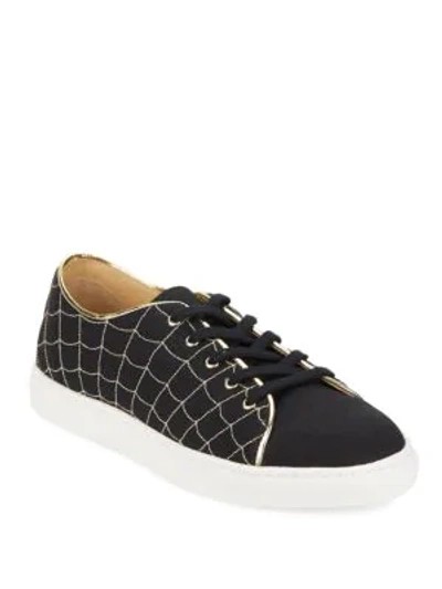 Shop Charlotte Olympia Web Low Top Sneakers In Black
