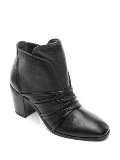 Shop Bernardo Felicity Leather Booties In Black