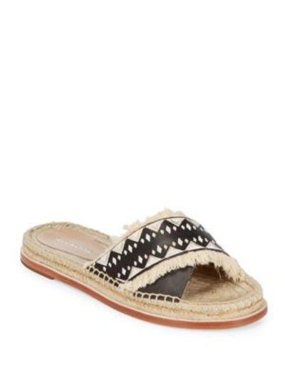 Shop Pour La Victoire Leather Pikko Espadrilles In Black