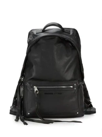 Shop Mcq By Alexander Mcqueen Classic Leather Backpack In Black
