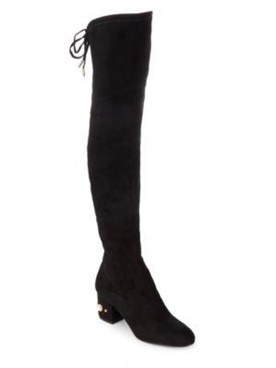 Shop Ivanka Trump Paxxi Textile Over The Knee Boots In Black