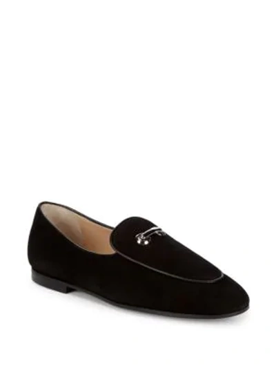 Shop Giuseppe Zanotti Slip-on Leather Loafers In Black