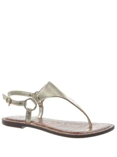 Shop Sam Edelman Greta Leather Sandals In Jute