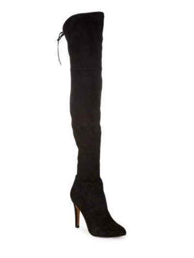 Shop Dolce Vita Kavi Over-the-knee Zip Boots In Black
