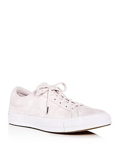 Shop Converse Women's One Star Suede Lace Up Sneakers In Barely Rose