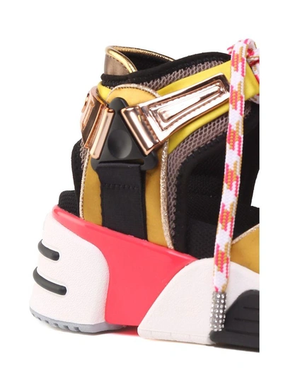 Shop Marc Jacobs Somewhere Sport Mesh And Satin Sandals In Multi