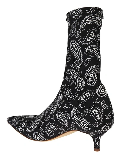 Shop Gia Couture Bandana Boots In Black