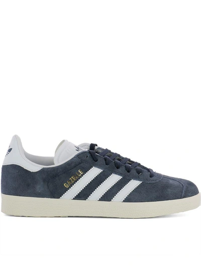 Shop Adidas Originals Blue Suede Gazelle W Sneakers