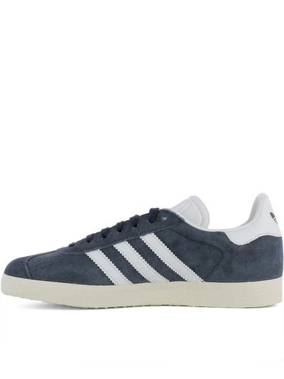 Shop Adidas Originals Blue Suede Gazelle W Sneakers