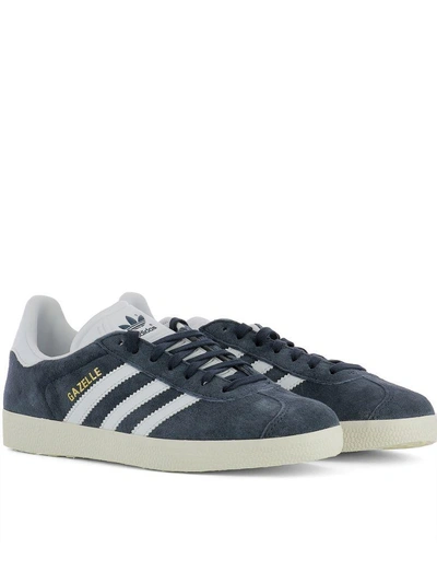 Shop Adidas Originals Blue Suede Gazelle W Sneakers