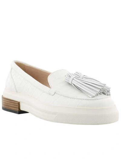Shop Tod's Xl Loafers In White