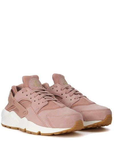 Shop Nike Air Huarache Pink Sneakers In Rosa