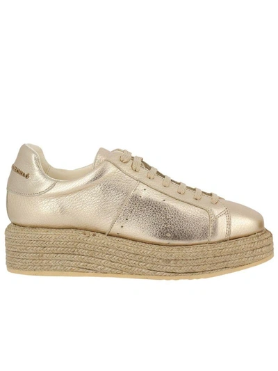 Shop Manuel Barcelò Sneakers Shoes Women  In Gold