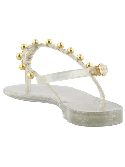 Shop Menghi Thong Sandals In Gold