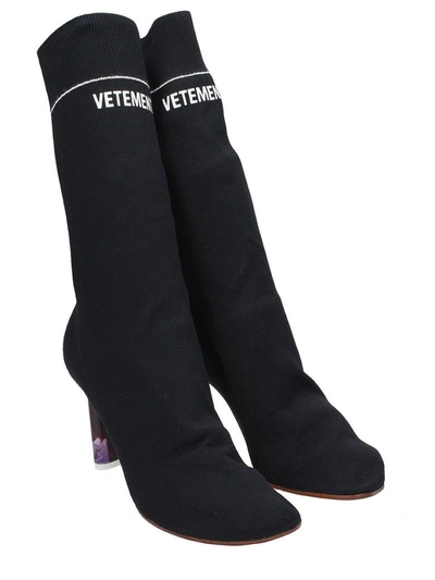 Shop Vetements Black Sock Boots