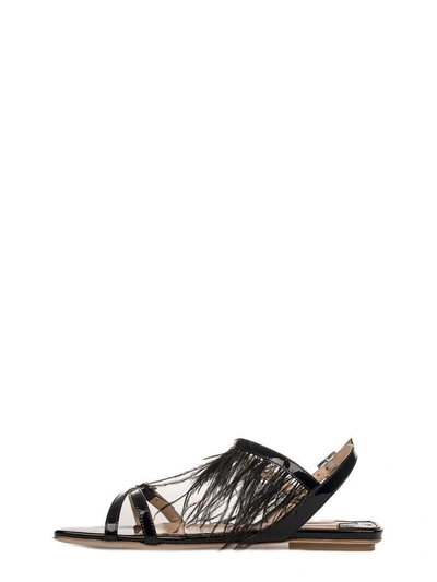 Shop Fabio Rusconi Black Patent Leather Sandal