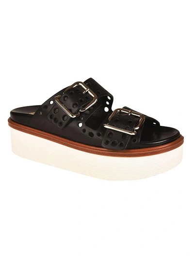 Shop Tod's Sandals In Black