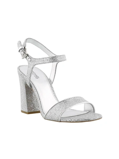 Shop Michael Kors Tori Sandals In Silver-silver
