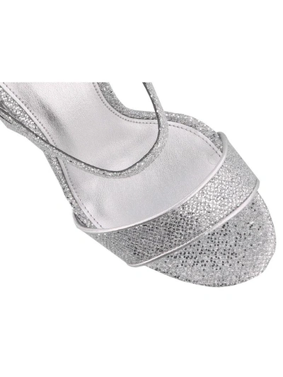 Shop Michael Kors Tori Sandals In Silver-silver