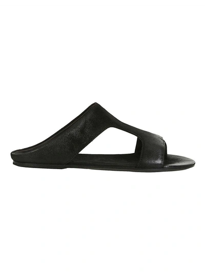 Shop Marsèll Cut-out Sliders In Black