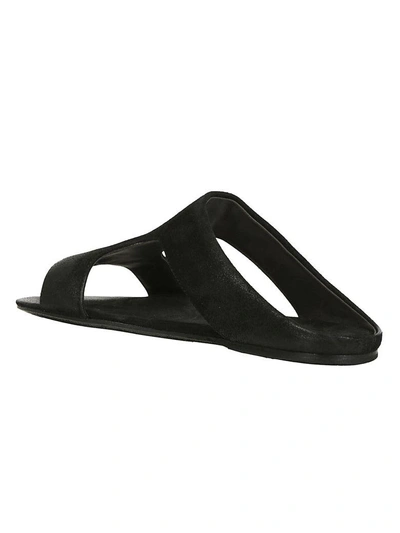 Shop Marsèll Cut-out Sliders In Black