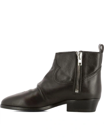 Shop Golden Goose Brown Leather Ankle Boots