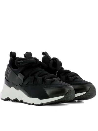 Shop Pierre Hardy Black Fabric Sneakers