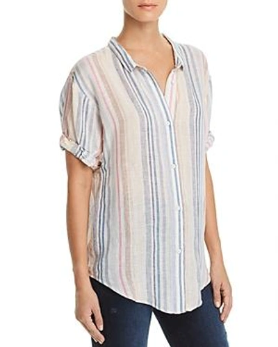 Shop Splendid Striped Boyfriend Shirt In Multi